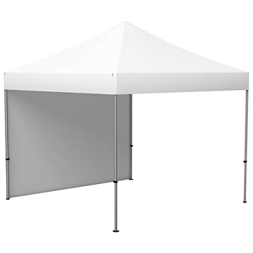 Vispronet Profi Faltpavillon Basic 3x3 m in Weiß - Scherengittersystem - 1 Zeltwand (weitere Farben & Größen zur Auswahl) von Vispronet