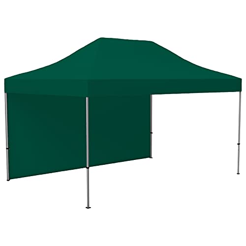 Vispronet Profi Faltpavillon Basic 3x4,5 m in Grün - Scherengittersystem - 1 Zeltwand (weitere Farben & Größen zur Auswahl) von Vispronet