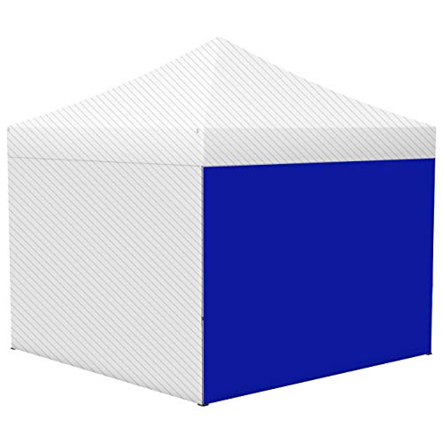 Vispronet Zeltwand (Vollwand) für Profi Faltpavillon/Faltzelt Basic, Select & Eco (3m x 3m, Blau) von Vispronet