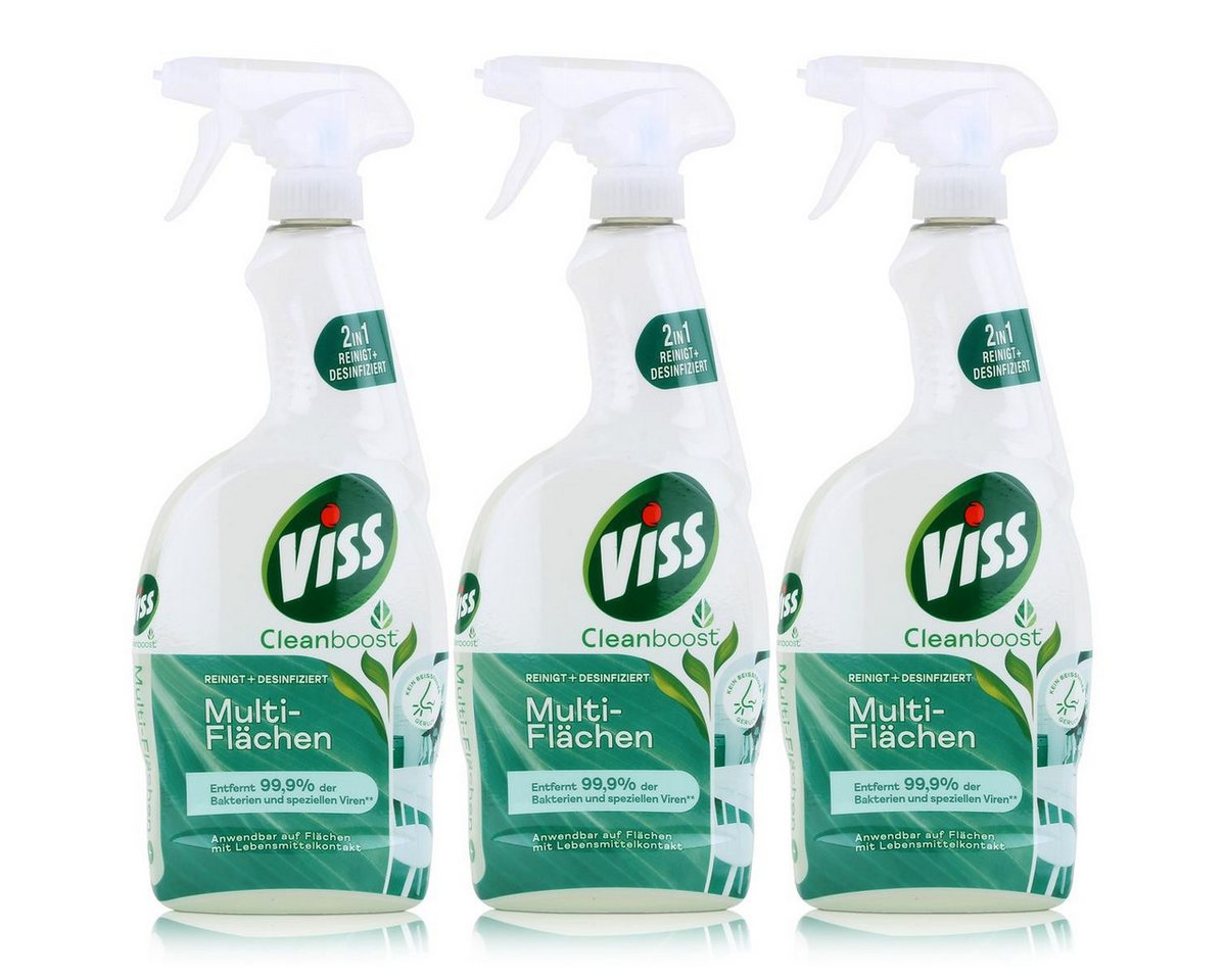 Viss Viss Cleanboost Multi-Flächen 750ml - Allzweckreiniger (3er Pack) Allzweckreiniger von Viss