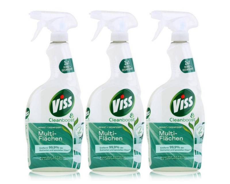 Viss Viss Cleanboost Multi-Flächen 750ml - Allzweckreiniger (3er Pack) Allzweckreiniger von Viss