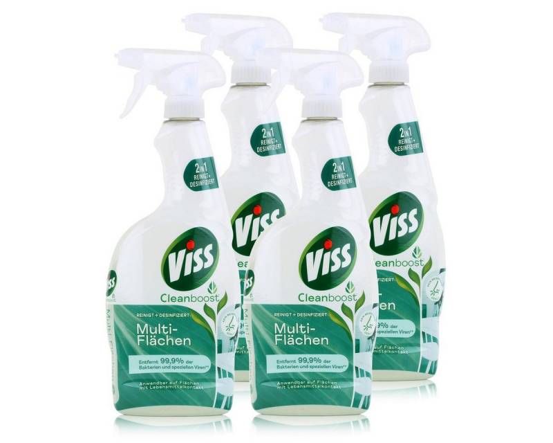 Viss Viss Cleanboost Multi-Flächen 750ml - Allzweckreiniger (4er Pack) Allzweckreiniger von Viss