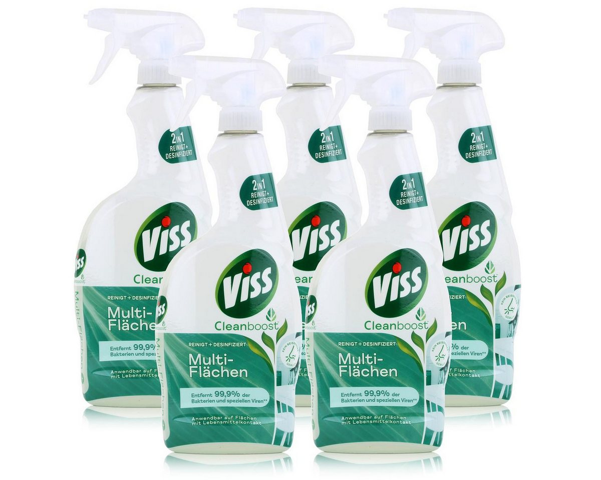 Viss Viss Cleanboost Multi-Flächen 750ml - Allzweckreiniger (5er Pack) Allzweckreiniger von Viss