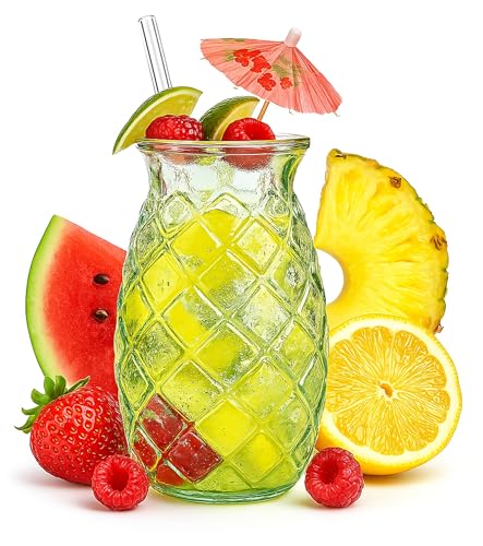 Viste-lo Pineapple Cocktail Gläser. 6x aperitif gläser für Cocktails, Sangria oder kalte Getränke. Ananas Design. Recyceltes Glas. 700ml. Langer Glasbecher. bacardi gläser becher kinder gläser Viste-lo Pineapple Cocktail Gläser. 6x aperitif gläser für Cocktails, Sangria oder kalte Getränke. Ananas Design. Recyceltes Glas. 700ml. Langer Glasbecher. bacardi gläser becher kinder gläser von Viste-lo