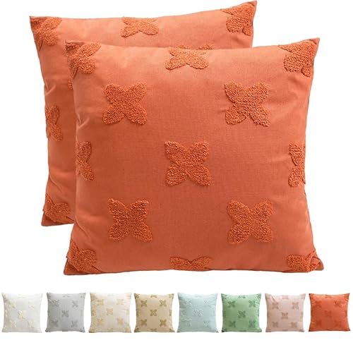 Viste tu hogar 2er-Pack Kissenbezüge, 70 % Baumwolle, 30 % Polyester, Handstickerei, Reißverschluss, Modernes Design, Terrakotta, 45x45 cm Viste tu hogar 2er-Pack Kissenbezüge, 70 % Baumwolle, 30 % Polyester, Handstickerei, Reißverschluss, Modernes Design, Terrakotta, 45x45 cm von Viste tu hogar
