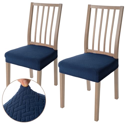 Viste tu hogar Pack 2 Stuhlbezug Esszimmer 45 bis 55 cm, Ohne Rückenlehne, 100% Hochwertiges Polyester, Wasserabweisend, Reinigen, Karo, Marineblau Viste tu hogar Pack 2 Stuhlbezug Esszimmer 45 bis 55 cm, Ohne Rückenlehne, 100% Hochwertiges Polyester, Wasserabweisend, Reinigen, Karo, Marineblau von Viste tu hogar
