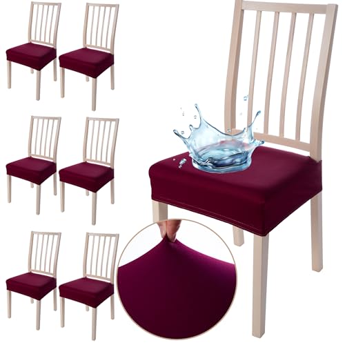 Viste tu hogar Pack 6 Stuhlbezug Esszimmer 45 bis 55 cm, Ohne Rückenlehne, 100% Hochwertiges Polyester, Elastisch, Reinigen, Ananas, Bordeaux Viste tu hogar Pack 6 Stuhlbezug Esszimmer 45 bis 55 cm, Ohne Rückenlehne, 100% Hochwertiges Polyester, Elastisch, Reinigen, Ananas, Bordeaux von Viste tu hogar