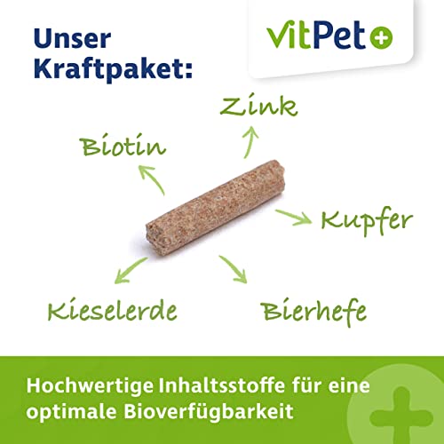 VitPet+ Huf Wohl – Spezial Mineralfutter Pferde – Mit Biotin, Zink, Kieselgur und Bierhefe – 4 kg – Zur Unterstützung des Hufwachstums – Inkl. Dosierlöffel von VitPet+