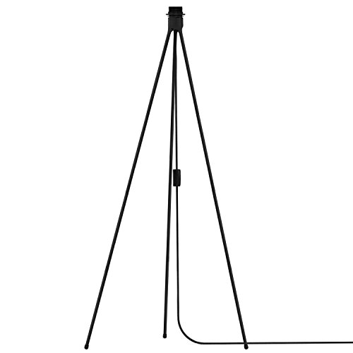 Umage/VITA Tripod Floor Dreibein-Stativ mit Textilkabel E27 schwarz 66 x 66 x 109 cm für A++ bis E Lampe von Vita