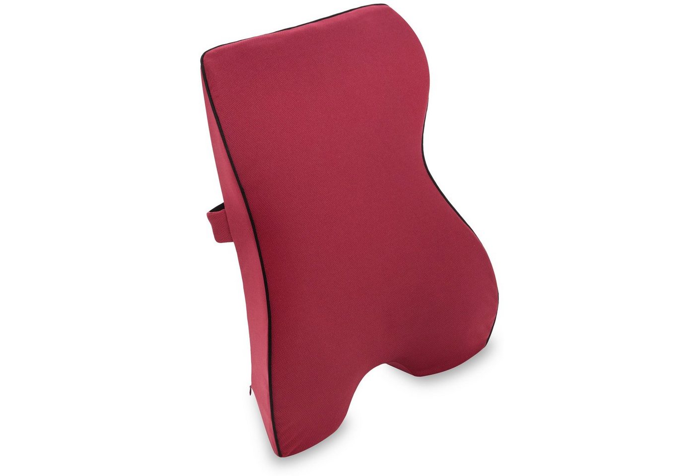 Vitabo Rückenkissen Vitabo Rückenkissen mit Memory-Funktion – ergonomisches Lendenkissen I Lordosenstütze Rückenstütze für Büro Auto (Rot), 1-tlg. von Vitabo