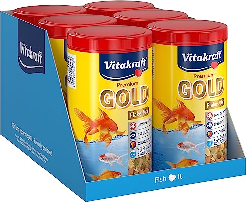 Vitakraft Fischtfutter Gold Flake-Mix, 1x 1L, 170 g (1er Pack) von Vitakraft