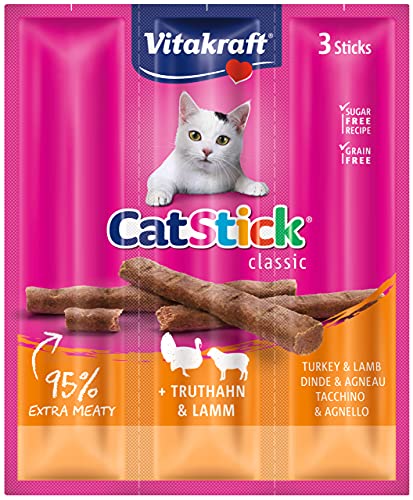 Vitakraft Katzensnack Cat-Stick mini Truthahn & Lamm - 60 x 6g Vitakraft Katzensnack Cat-Stick mini Truthahn & Lamm - 60 x 6g von Vitakraft