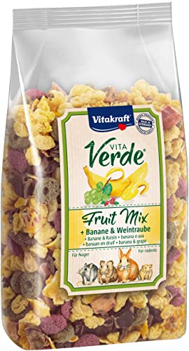 Vitakraft Vita Verde, Fruit Mix, Nagersnack, mit Banane und Weintraube (1x 200g) von Vitakraft