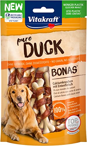 Vitakraft fleischiger Hundesnack Duck Bonas Calciumknochen Ente (1x 80g) von Vitakraft