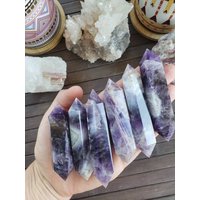 Chevron Amethyst Double Terminated Punkte - Punkt von VitalVibesByAlicia