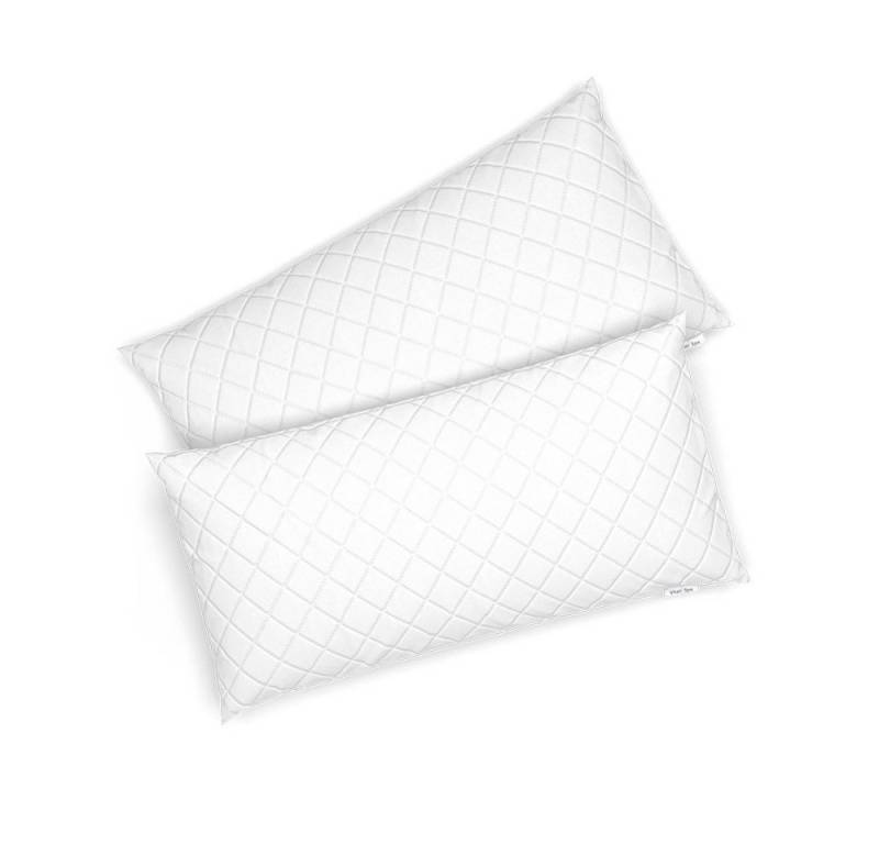 VitaliSpa® Kopfkissen, Weiß, 40 x 80 cm 2er Set, Bezug: Mikrofaser, Seite von VitaliSpa®