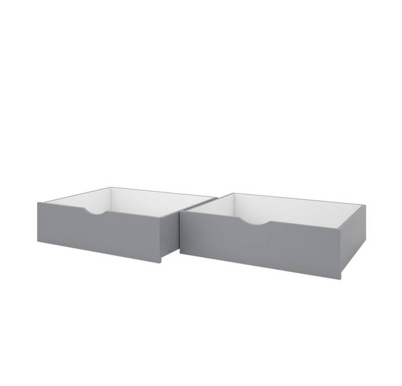 VitaliSpa® Bettschubkasten Bali, Grau, 78 x 61.8 cm 2er Set von VitaliSpa®