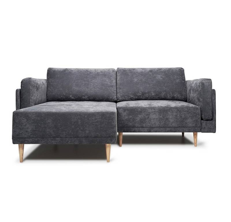 VitaliSpa® Ecksofa Cali, Anthrazit, 236 x 172 cm, Schlaffunktion von VitaliSpa®