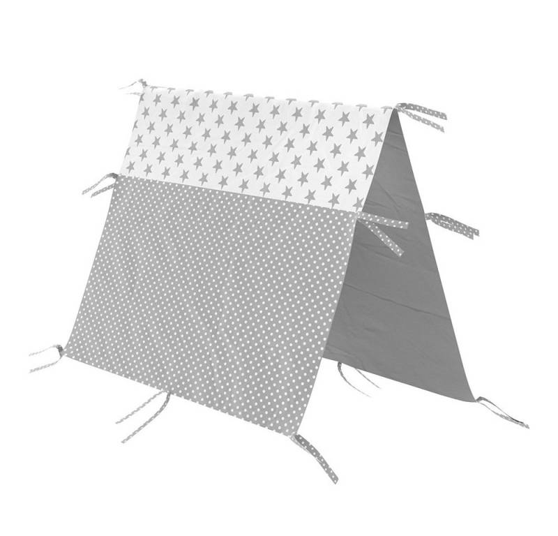 VitaliSpa® Kinderbett Tipi, Grau/Weiß, 70 x 140 cm von VitaliSpa®