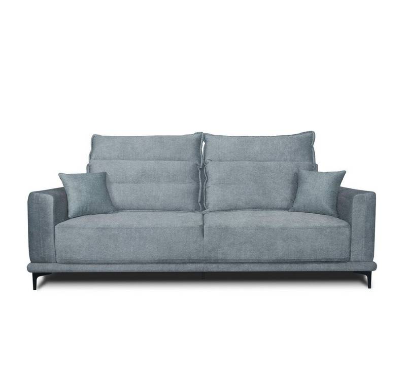 VitaliSpa® Schlafsofa Caprioli, Grau, 236 cm, Bettkasten von VitaliSpa®