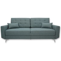 Schlafsofa York Blau mit Schlaffunktion Vitalispa von VitaliSpa