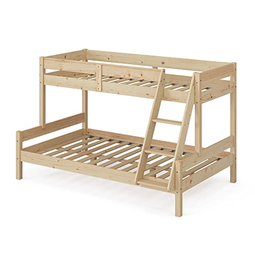 VitaliSpa Etagenbett Everest, Jugendbett, Naturholz, 120x200 / 80x200 cm von VitaliSpa