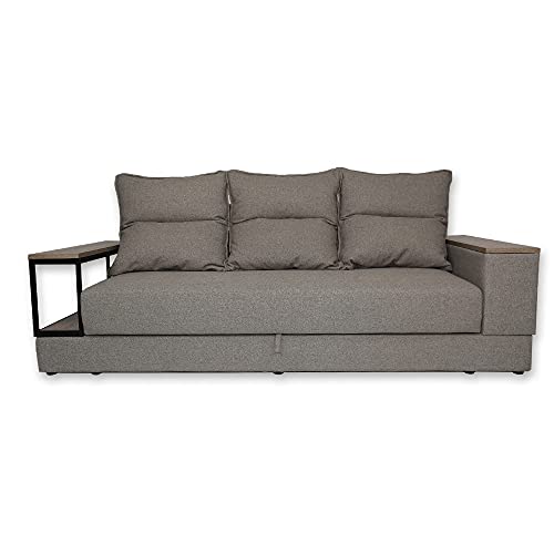 VitaliSpa Sofa Garret, Braun, 253 cm von VitaliSpa