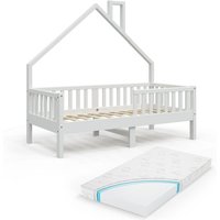 Vitalispa - Hausbett Noemi, Weiß, 80x160 cm mit Matratze von VitaliSpa