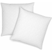 Kopfkissen , Weiß, 80 x 80 cm 2er Set Vitalispa von VitaliSpa