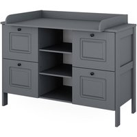 Vitalispa - Wickelkommode Ajaton, Grau, 133 x 98.4 cm mit 4 Schubladen von VitaliSpa