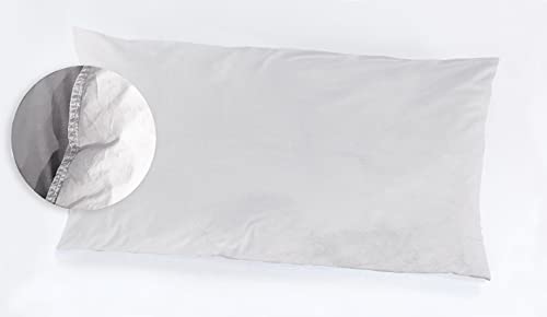 Bettwäsche Kissenhülle 40x80 cm Vintage Used-Look Uni weiß Stone Washed 100% Baumwolle Bettwäsche Kissenhülle 40x80 cm Vintage Used-Look Uni weiß Stone Washed 100% Baumwolle von VitaloBett
