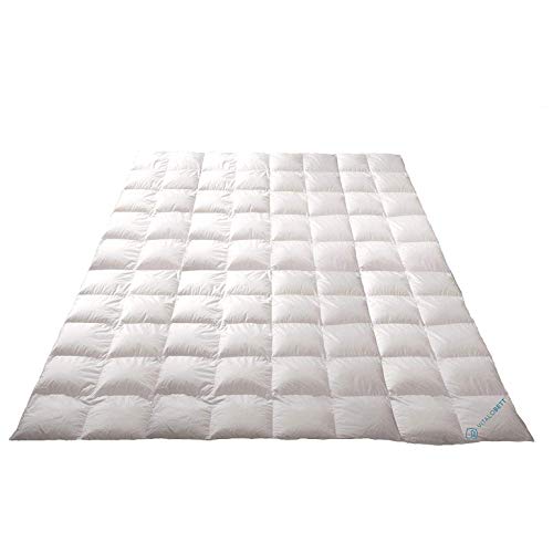 VitaloBett Sommer Daunendecke 200x200 Sommer Bettdecke 450g weiße 100% Daunen, Wärmeklasse 1 extra leicht VitaloBett Sommer Daunendecke 200x200 Sommer Bettdecke 450g weiße 100% Daunen, Wärmeklasse 1 extra leicht von VitaloBett