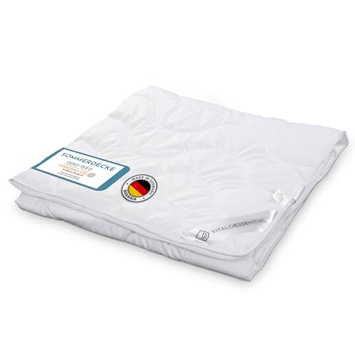 VitaloEssential Sommerbett, Lyocell, 155x220 Leichtsteppbett Füllung: 450g 100% Tencel, wachbar von VitaloBett