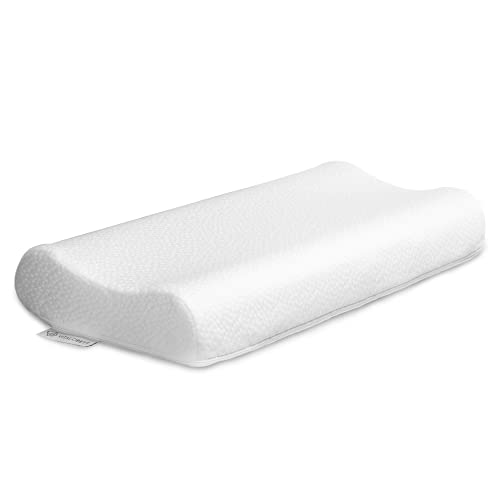 VitaloPremium Nackenstütz-Kissen NK 10S - orthopädisches Kopf-Kissen aus Nautiflex-Schaum - ergonomisches Schlaf-Kissen - 65x32x10 cm von VitaloBett