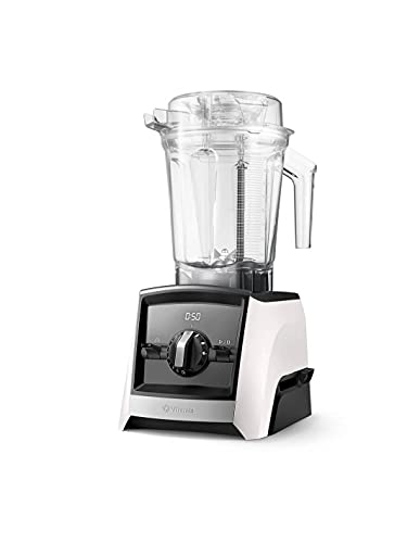 Vitamix A2500 Ascent Series Smart Blender, Profi-Qualität, 1,8 l, flacher Behälter, Weiß von Vitamix