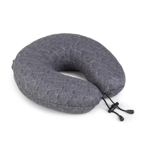 Vitapur Ergonomisches Reisekissen - Memory-Foam Komfort für Flugzeug, Auto, Zug - Verstellbarer Verschluss, Atmungsaktiver Bezug - Stützt Kopf & Nacken - Kompakt & Tragbar - Grau Vitapur Ergonomisches Reisekissen - Memory-Foam Komfort für Flugzeug, Auto, Zug - Verstellbarer Verschluss, Atmungsaktiver Bezug - Stützt Kopf & Nacken - Kompakt & Tragbar - Grau von Vitapur