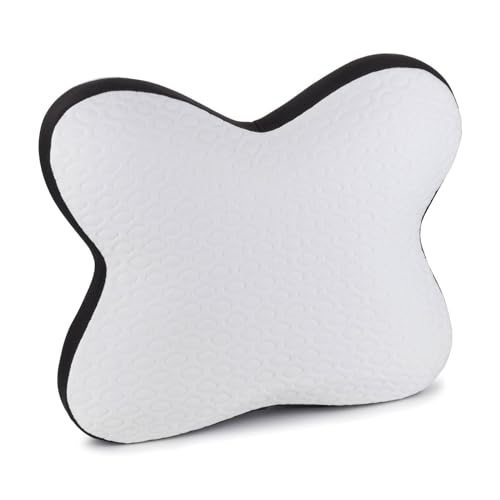 Vitapur Memosilver Butterfly Ergonomisches Kissen - Antimikrobielles Memory-Schaum mit Nacken- & Kopfstütze für Bauchschläfer von Vitapur