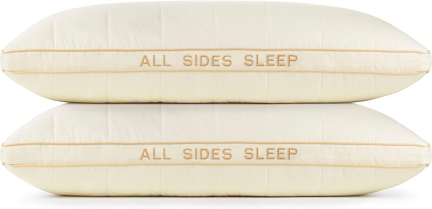 Vitapur Schlafkissen Kopfkissen alle Schlafpositionen Waschbar bei 60 °C Abnehmbare Füllung von Vitapur