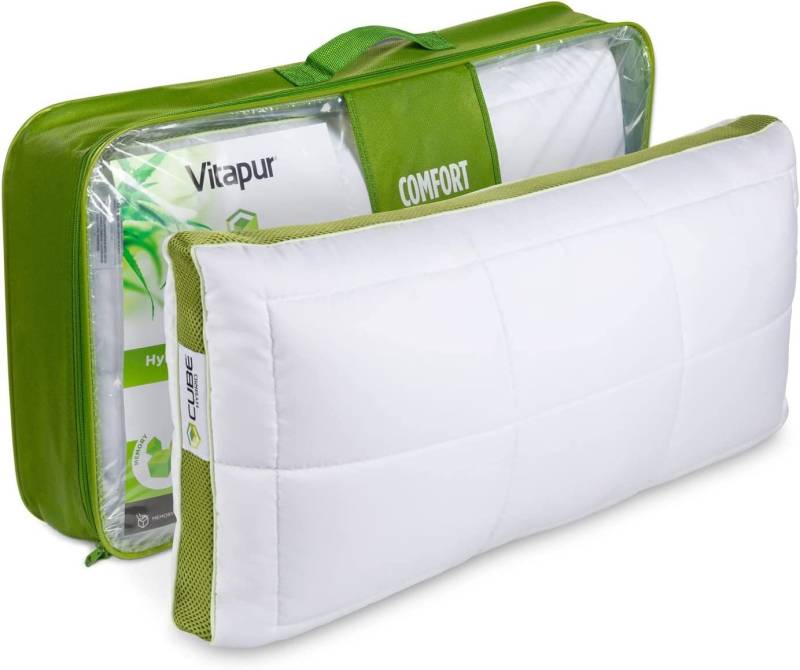 Vitapur Schlafkissen Vitapur Kissen 40x80 Cube I Komfort, der Sich maßgeschneidert anfühlt von Vitapur