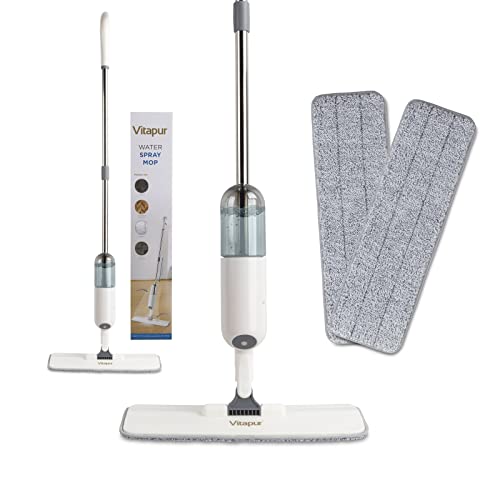 VITAPUR Wischer mit Sprühfunktion I 330 ml Sprühwischer Für Schnelle Reinigung I Spray Mop Mit Sprühdüse I Bodenwischer Sprühfunktion Mit Wassertank Und Zufallsprinzip I 2-Mikrofaserbezug VITAPUR Wischer mit Sprühfunktion I 330 ml Sprühwischer Für Schnelle Reinigung I Spray Mop Mit Sprühdüse I Bodenwischer Sprühfunktion Mit Wassertank Und Zufallsprinzip I 2-Mikrofaserbezug von Vitapur