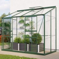 Vitavia - Anlehn-Gewächshaus 'Styx 3300', smaragd, 3,3 m², 3 mm esg Vitavia - Anlehn-Gewächshaus 'Styx 3300', smaragd, 3,3 m², 3 mm esg von Vitavia