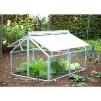 Vitavia - Frühbeet 'Gaia Jumbo', aluminium blank, Frühbeet (119 x 83 x 72 cm), 3 mm esg von Vitavia