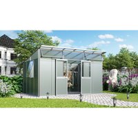 Gerätehaus Kosmos aluminium eloxiert 11,5 m² - Vitavia von Vitavia