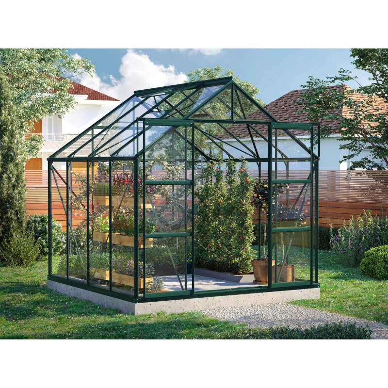Gewächshaus Uranus 6700 ESG 3 mm Grün von Vitavia