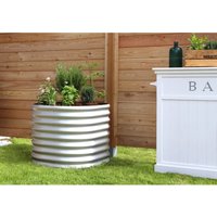 Vitavia - Hochbeet 'Terra 630', aluminium blank, 63 cm, Modell 'Rund' Vitavia - Hochbeet 'Terra 630', aluminium blank, 63 cm, Modell 'Rund' von Vitavia