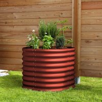 Hochbeet 'Terra 630', rubin, 63 cm, Modell 'Rund' - Vitavia von Vitavia