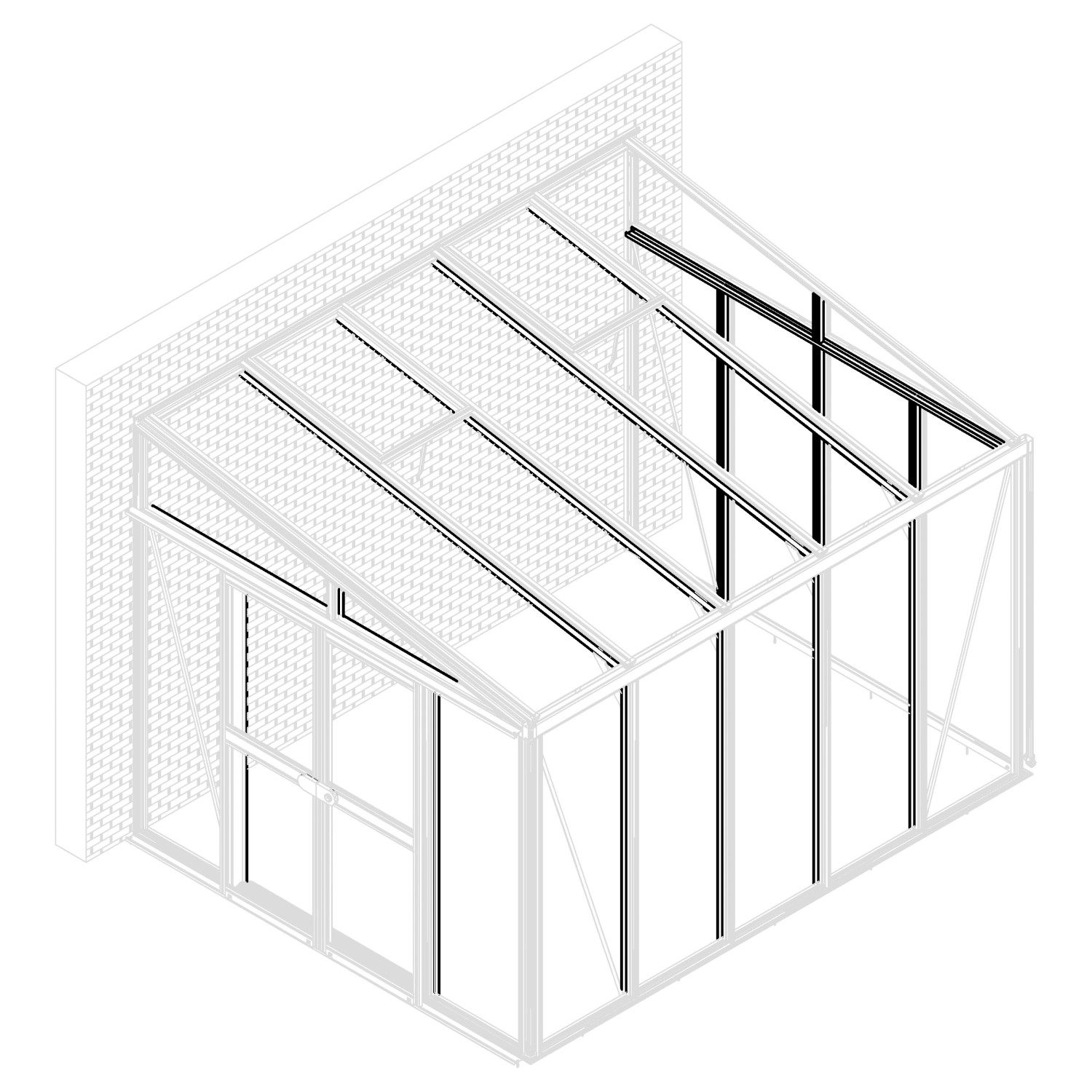 Vitavia Pavillon-Nachrüstsatz Helena 8600 Weiß von Vitavia