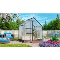 VITAVIA Gewächshaus »Apollo Plus 2500«, BxHxL: 195 x 197 x 131 cm - grau von Vitavia