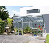 VITAVIA Gewächshaus »Aura«, 11,5 m², Kunststoff/Aluminium/ESG Glas, winterfest - weiss von Vitavia