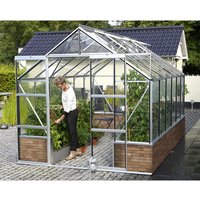 VITAVIA Gewächshaus »Cassandra«, 9,9 m², Aluminium/ESG Glas, winterfest - silberfarben von Vitavia